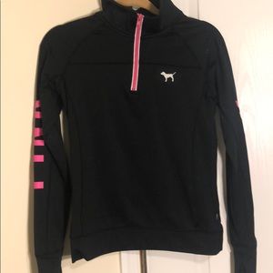 Pink zip up pull over